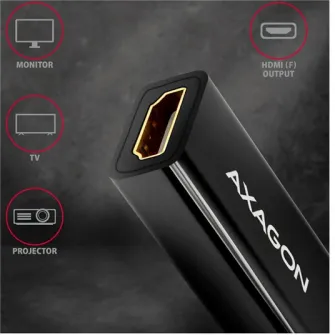Adaptor AXAGON HDMI 1.4 adapter 4K/30Hz, RVD-HI14N