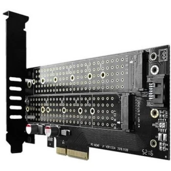 Адаптер AXAGON PCI-Express 3.0 x4 для двух SSD M.2