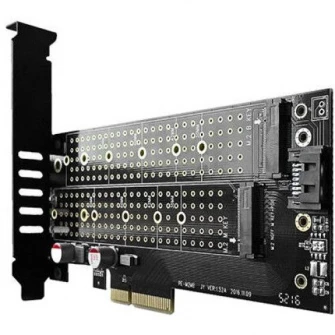 Адаптер AXAGON PCI-Express 3.0 x4 для двух SSD M.2