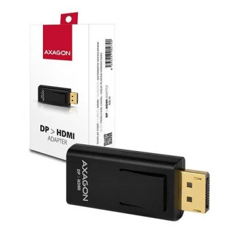 Адаптер DisplayPort к HDMI Axagon RVD-HI, позолоченные разъемы, длина 56 мм, макс. 1920 x 1200, черный