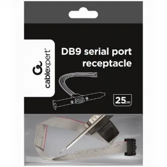 Adaptor Gembird Port Serial intern la Port Serial extern, bRacket, 25cm, CCDB9RECEPTACLE