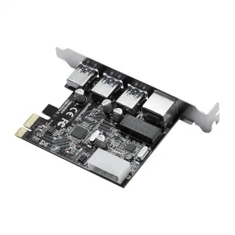 Adaptor PCI-Express Orico PNU-3A1R 3 port-uri USB 3.0 si LAN