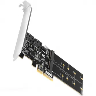 Adaptor PCIE la 2 x SATA 6G + 2 x SATA M.2