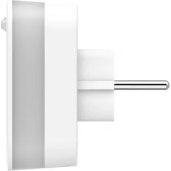 Adaptor priza Hama, USB, 2.4 A, Senzor miscare, White