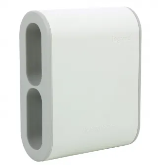 Adaptor priza Legrand Revolution L049400, 4 prize laterale, 2P 6A, 16A, Alb/Gri