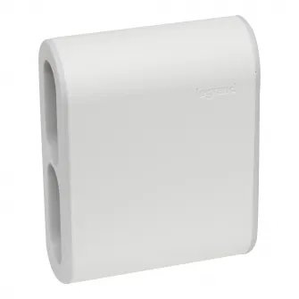 Adaptor priza Legrand Revolution L049400, 4 prize laterale, 2P 6A, 16A, Alb/Gri