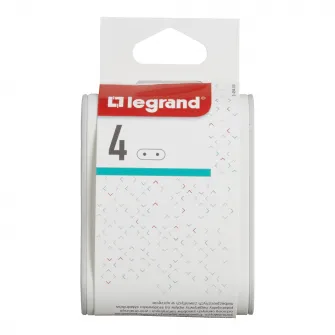 Adaptor priza Legrand Revolution L049400, 4 prize laterale, 2P 6A, 16A, Alb/Gri