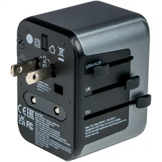 Adaptor universal Verbatim UTA-03, 6-in-1, 1xUSB-C, PD 30W, QC 3.0, 2xSB-C, 2xUSB-A