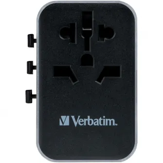 Adaptor universal Verbatim UTA-04, 6-in-1, 1xUSB-C, PD 61W, QC 3.0, 1xUSB-C, 3xUSB-A