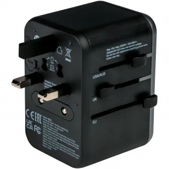 Adaptor universal Verbatim UTA-04, 6-in-1, 1xUSB-C, PD 61W, QC 3.0, 1xUSB-C, 3xUSB-A