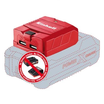 Adaptor USB Einhell Power-X-Change pentru acumulatori, TE-CP 18 Li USB-Solo, 18 V, iesire 5 V, 2.1 A