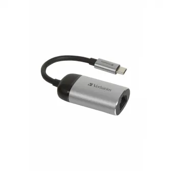 Adaptor Verbatim USB-C - RJ-45 10 cm