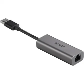Adaptor wireless ASUS USB-C2500, 2.5 Gigabits, USB-A 3.2 Gen1 - RJ45