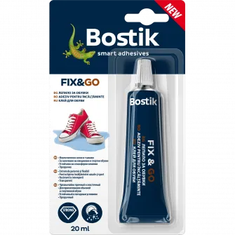 Adezi rapid pentru incaltaminte Bostik FixGo, transparent, 20 ml