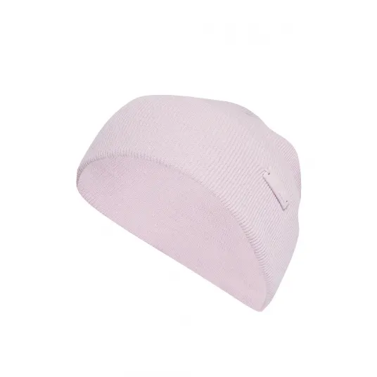 adidas Performance, Caciula tricotata cu logo metalic, Roz pastel, 54-60 CM