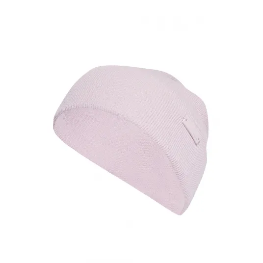 adidas Performance, Caciula tricotata unisex cu logo metalic, Roz pastel, 54-60 cm