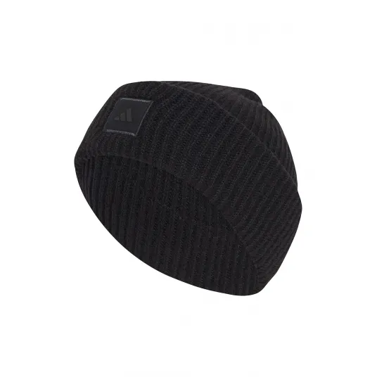 adidas Performance, Caciula unisex cu aspect striat, Negru, 56-58 CM