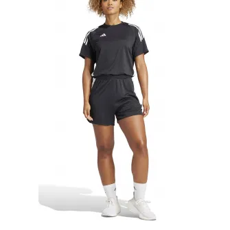 adidas Performance, Set de tricou si pantaloni scurti pentru fotbal TIRO 24, Alb, Negru stins, M
