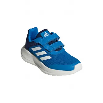 adidas Sportswear, Pantofi cu insertii de plasa Tensaur Run 2.0, Alb, Albastru royal, Bleumarin, 30.5 EU