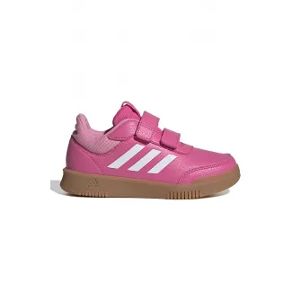 adidas Sportswear, Pantofi sport cu velcro Tensaur, Alb, Roz fandango, 34 EU