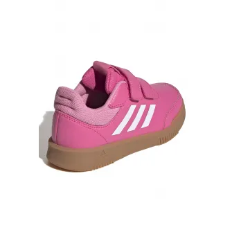 adidas Sportswear, Pantofi sport cu velcro Tensaur, Alb, Roz fandango, 35 EU