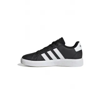adidas Sportswear, Pantofi sport de piele ecologica Grand Court 2.0, Negru, Alb, 30 EU