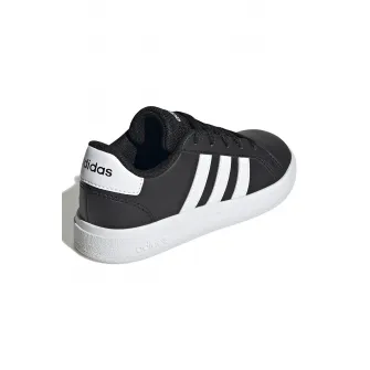 adidas Sportswear, Pantofi sport de piele ecologica Grand Court 2.0, Negru, Alb, 30 EU