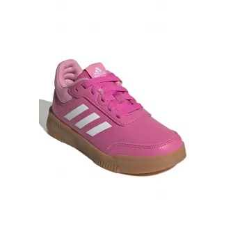 adidas Sportswear, Pantofi sport din piele ecologica Tensaur Sport 2.0, Alb, Roz fandango, 33 EU