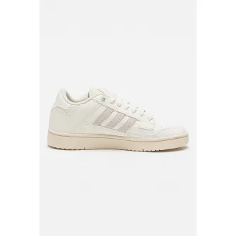 adidas Sportswear, Pantofi sport low-cut pentru baschet Rapid Court, Gri deschis, Alb optic, Alb murdar, 4