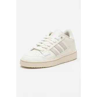 adidas Sportswear, Pantofi sport low-cut pentru baschet Rapid Court, Gri deschis, Alb optic, Alb murdar, 4