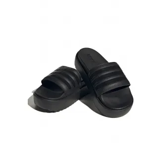 adidas Sportswear, Papuci cu logo Adilette, Negru, 5