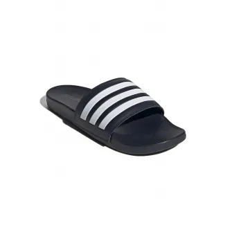 adidas Sportswear, Papuci unisex Adilette Comfort, Alb, Albastru marin, 7