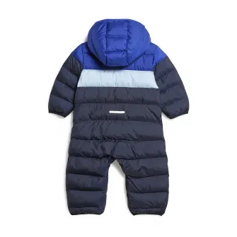 adidas Sportswear, Salopeta cu vatelina si gluga, Bleumarin, 104 CM