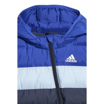 adidas Sportswear, Salopeta cu vatelina si gluga, Bleumarin, 104 CM