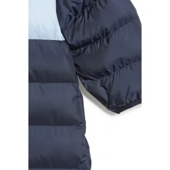 adidas Sportswear, Salopeta cu vatelina si gluga, Bleumarin, 104 CM