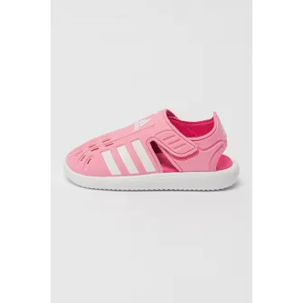 adidas Sportswear, Sandale cu varf inchis si logo, Roz, 33 EU