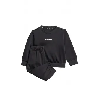 adidas Sportswear, Set de pantaloni si bluza de trening din amestec de bumbac - 2 piese, Negru, Alb optic, 92 CM
