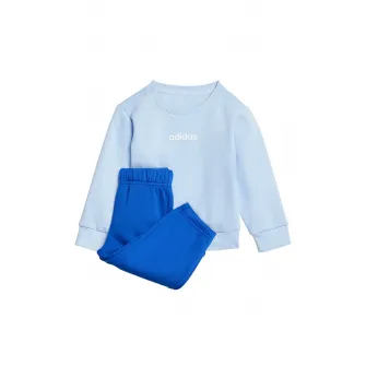 adidas Sportswear, Set de pantaloni si bluza de trening din amestec de bumbac - 2 piese, Albastru, 62 CM