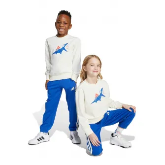 adidas Sportswear, Trening cu decolteu la baza gatului Adiraptor, Alb, Albastru, 104 CM