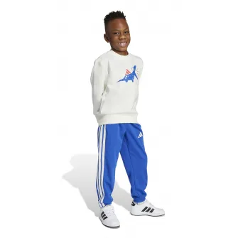 adidas Sportswear, Trening cu decolteu la baza gatului Adiraptor, Alb, Albastru, 104 CM