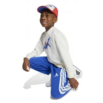 adidas Sportswear, Trening cu decolteu la baza gatului Adiraptor, Alb, Albastru, 104 CM