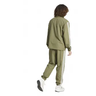 adidas Sportswear, Trening cu fermoar, Alb, Kaki, M