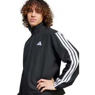 adidas Sportswear, Trening cu fermoar, Negru, S