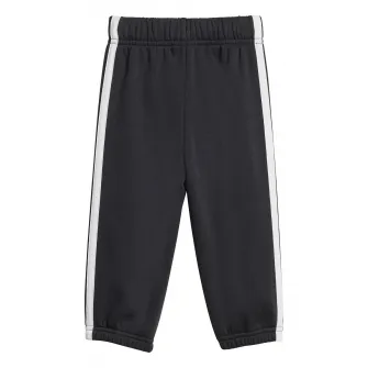 adidas Sportswear, Trening cu gluga si logo, Alb, Negru, 92 CM