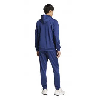 adidas Sportswear, Trening cu imprimeu logo, Albastru inchis, Alb optic, 2XL