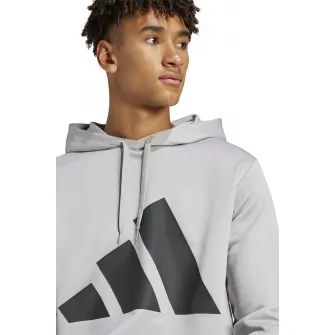 adidas Sportswear, Trening cu imprimeu logo, Negru, Gri deschis, 2XL