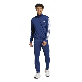 adidas Sportswear, Trening cu logo, Albastru inchis, S