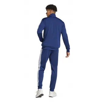 adidas Sportswear, Trening cu logo, Albastru inchis, XS