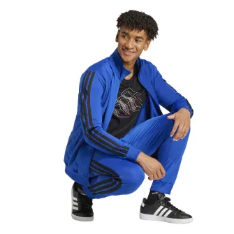 adidas Sportswear, Trening cu logo, Albastru royal, S