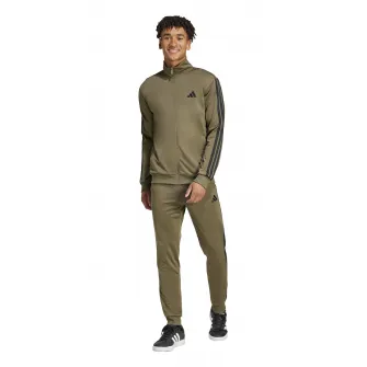 adidas Sportswear, Trening cu logo, Negru, Kaki, 2XL